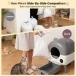 Automatic Self-Cleaning Two-Tone Cat Ear Design Cat Litter Box