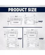35 Quart Rotomolded Cooler, Built to Stand up to The Rigors of The Journey