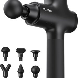 Opove M3 Pro 2 Massage Gun Deep Tissue Percussion Muscle Massager for Workout, Handheld Percussive Therapy Fascia Gun for Athletes Fast Recovery 4-8 Hours Long Battery Life, Powerful, Quiet, Black