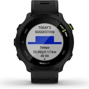 Garmin Forerunner 55, GPS Running Watch with Daily Suggested Workouts, Up to 2 Weeks of Battery Life, Black – 010-02562-00