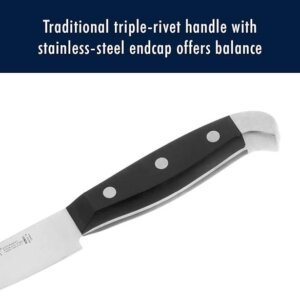 HENCKELS Statement Premium Quality 15-Piece Set with Block, Natural, Razor-Sharp, German Engineered Informed by 100+ Years of Mastery, Lightweight and Strong, Dishwasher Safe