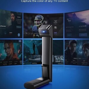 Govee TV Backlight 3 Lite with Fish-Eye Correction Function Sync to 75-85 Inch TVs, 16.4ft RGBICW Wi-Fi LED Strip Lights with Camera, 4 Colors in 1 Lamp Bead, Voice and APP Control, Adapter