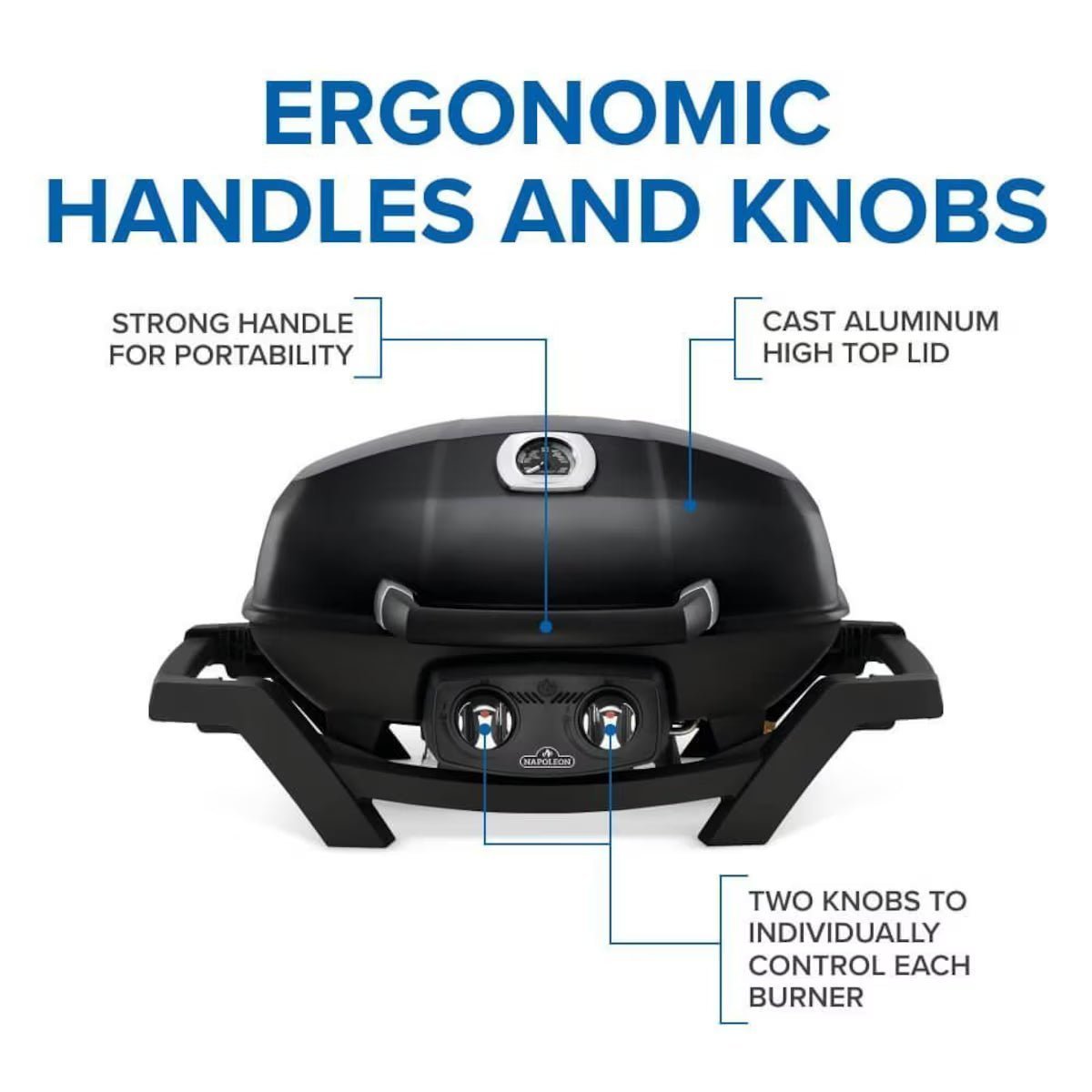 285X Portable Freestanding Propane Gas Grill – Black