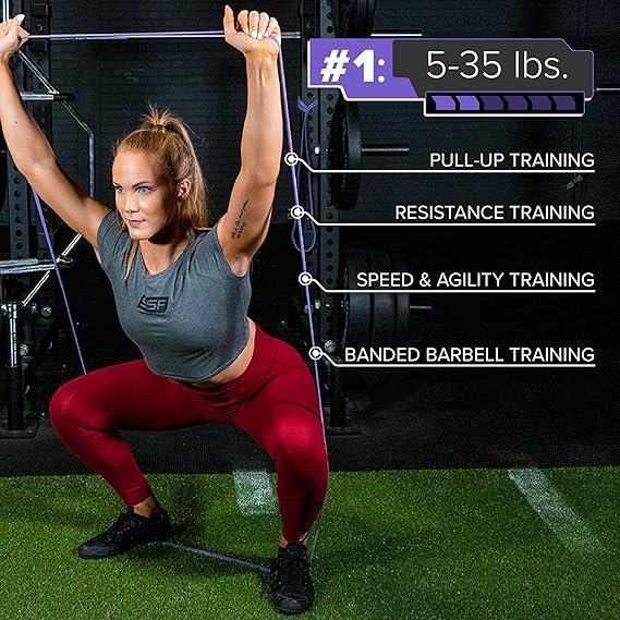 Serious Steel 41″ Assisted Pull-up Band, Heavy Duty Resistance Band Sets, Stretching, Powerlifting, Resistance Training and Pull Up Assistance Bands