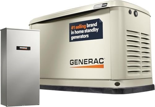Generac Guardian 22kW Home Standby Generator with 200 Amp Transfer Switch, Durable All Aluminum, WiFi Enabled with G-Force Engine, Easy to Use, Who…