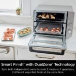Air Fryer with SmartFinish & DualZone Technology DCT601: Stainless Steel, Convection Bake, Air Fry