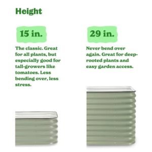 Modular Metal Raised Garden Bed Kit – 29” Tall