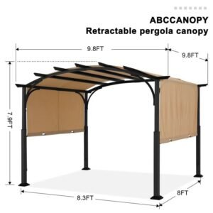 Steel Pergola with Canopy The Pergolas Group