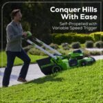 60V 21″ Self Propelled Lawn Mower 8.0 Ah Battery & Rapid Charger