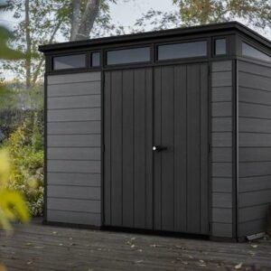 Keter Cortina 9×7 Storage Shed – Graphite