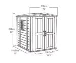 Keter factor 6×6 shed 1.78m x 1.95m