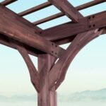 Somerville 14×10 pergola – walnut stain
