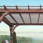 Somerville 14×10 pergola – walnut stain