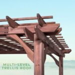 Somerville 14×10 pergola – walnut stain