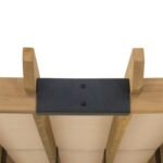 SummerCove 11 ft. x 10 ft. Tan Cedar Frame Wood Pergola with Adjustable Canopy