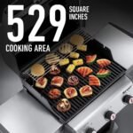 Weber 47510001 Spirit E-310 3-Burner Natural GAS Black Bundle with Generic Grill Cover Barbecue Drip Pans Set of 3