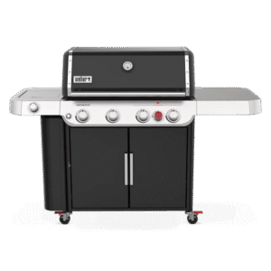 Nexgrill 4-Burner Propane GAS Grill in Black with Side Burner and Stainless Steel Main Lid