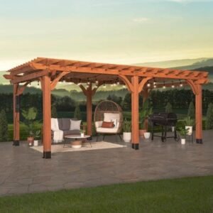 20×12 beaumont pergola – brown