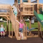 Outdoor Living Caribbean Cedar Swing Set