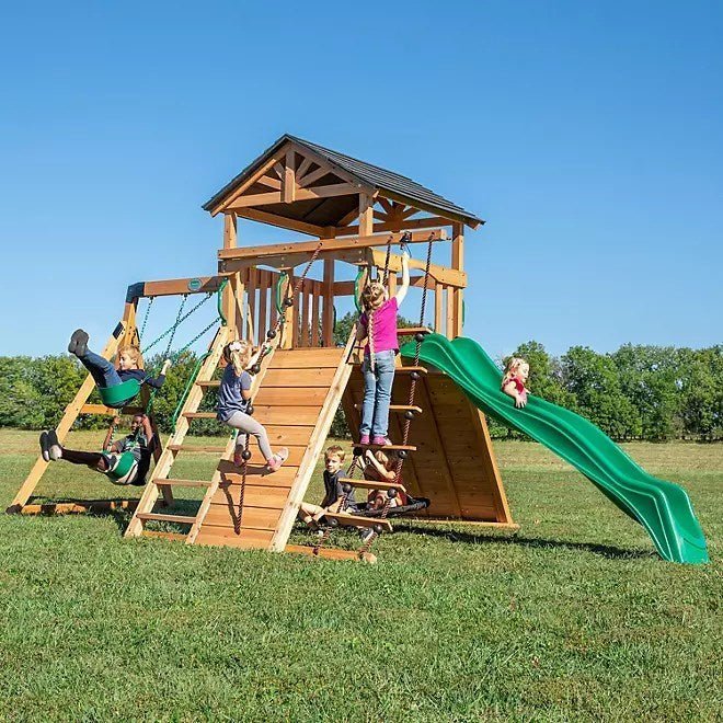 img-734.jpg Outdoor Living Endeavor Cedar Swing Set - Image 1
