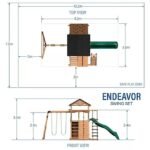 Outdoor Living Endeavor Cedar Swing Set - Image 7