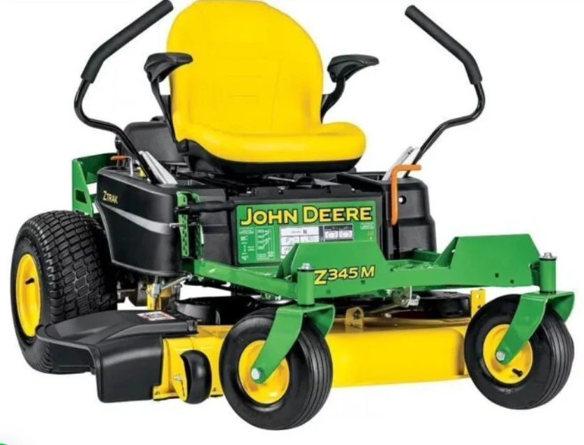 John Deere Z345M 42-Inch 22 HP Gas Dual Hydrostatic Zero-Turn Riding Mower Bagger Included